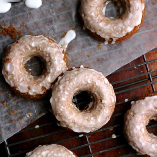 Glazed Gingerbread Donuts