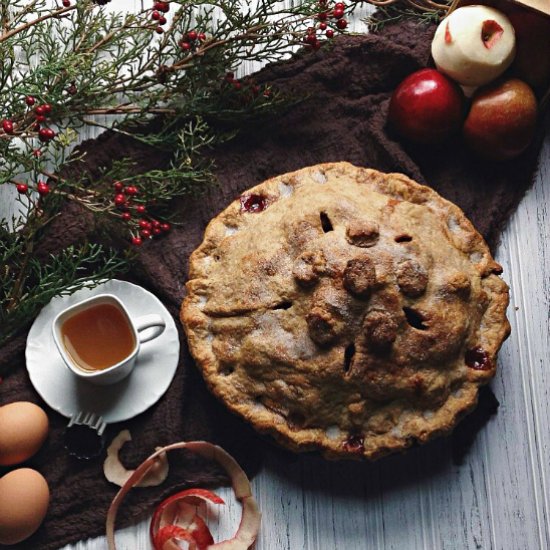 Mile-high Apple Cranberry Pie