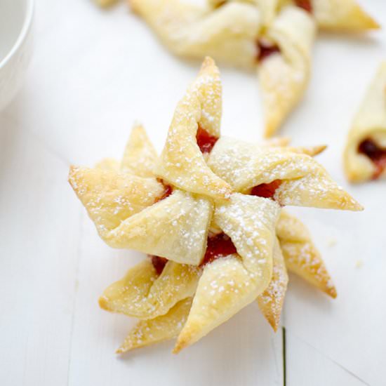 Cherry Jam Cheese Pastries