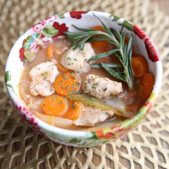 Chicken, Vegetable & Rosemary Soup