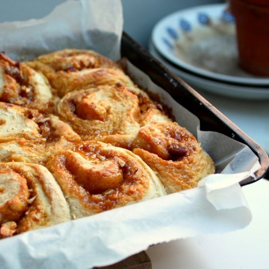 Orange Rolls with Salted Caramel