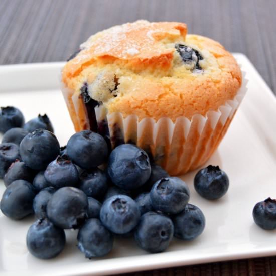 Gluten Free Blueberry Lemon Muffins