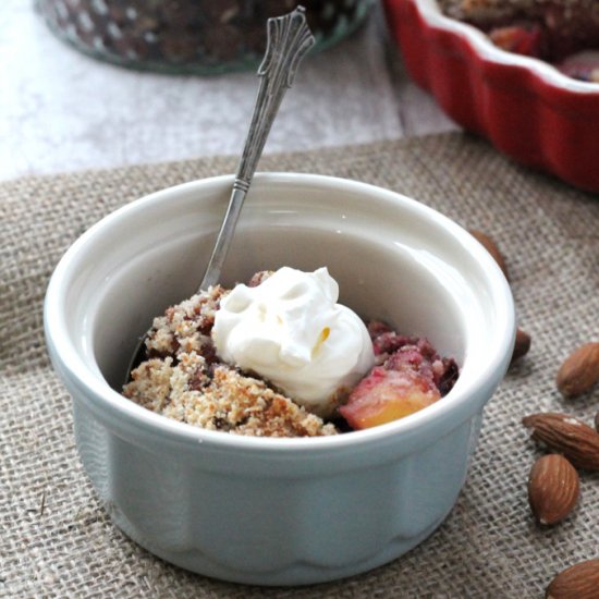 Nutty Winter Fruit Crumble