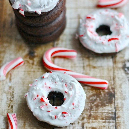 GF Vegan Chocolate Peppermint Donut