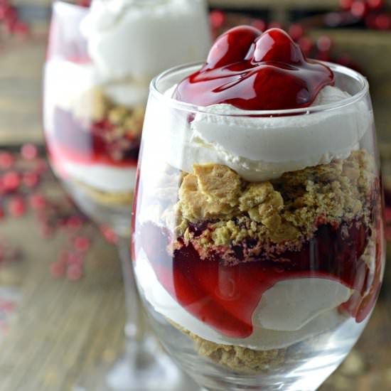 Cherry Cheesecake Trifle Dessert