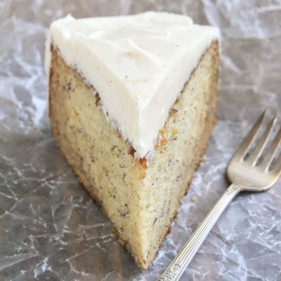 Banana Cake with Spiced Buttercream