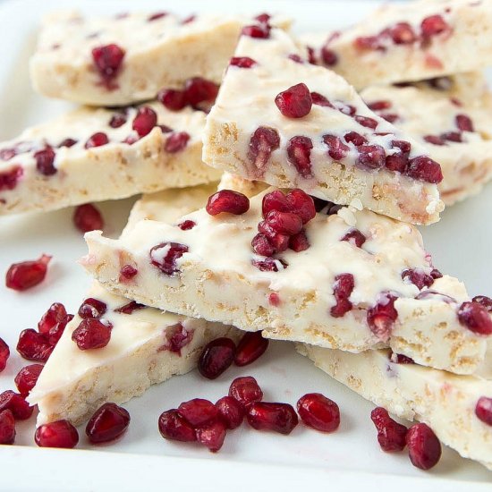 WHITE CHOCOLATE POMEGRANATE BARK