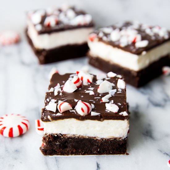 Peppermint Bark Brownies