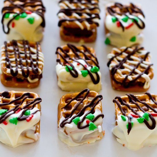 Candy Bar Pretzel Bites