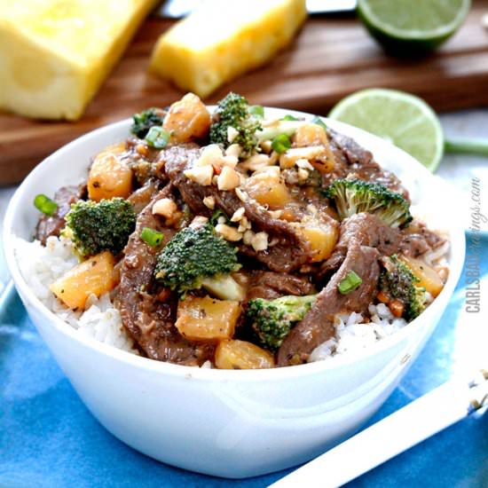 Peanut Pineapple Broccoli Beef