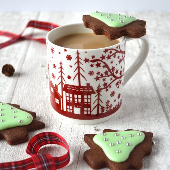 Chocolate and Peppermint Cookies