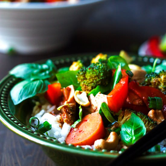 Thai Chicken Stir-Fry with Basil