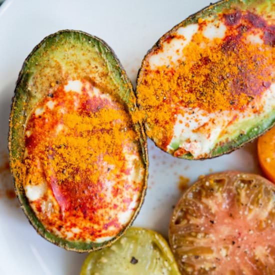 Three Ingredient Eggs in Avocado