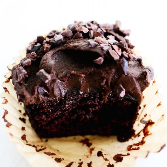 Devil’s Food Buckwheat Cupcakes