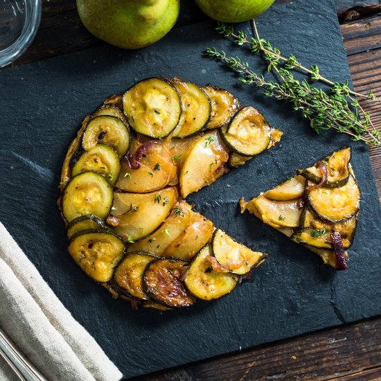 Tarte Tatin with Pear & Zucchini