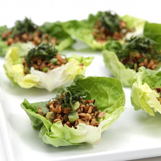 Shiitake Mushroom Lettuce Wraps