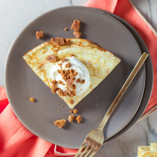 Cranberry Ricotta Crepes