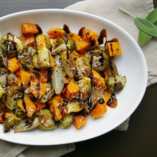 Sage Parmesan Roasted Vegetables