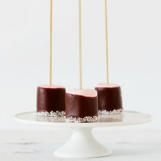 Neapolitan Dipped Marshmallows