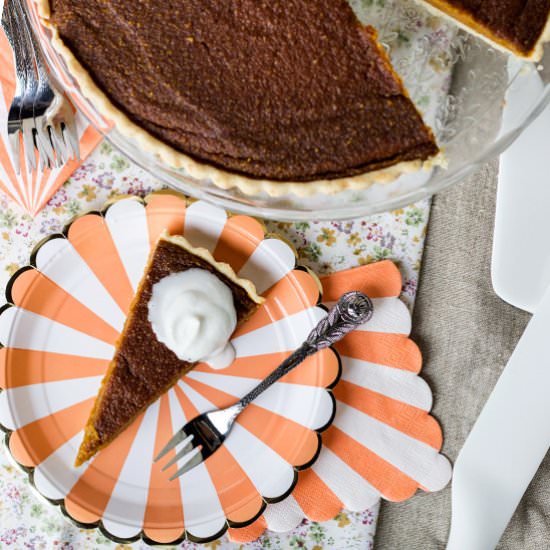 Vegan Pumpkin Pie