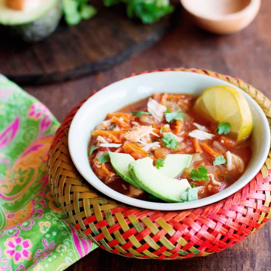 Sopa de Pollo -Mexican Chicken Soup