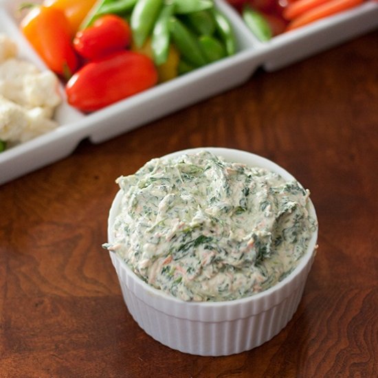 Lightened Spinach Dip