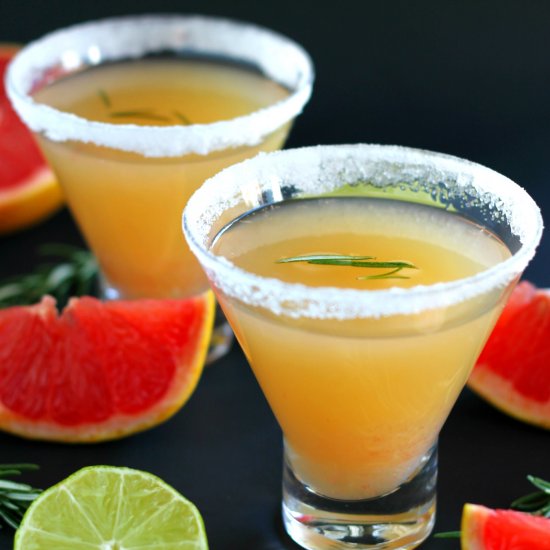 Rosemary Grapefruit Margaritas