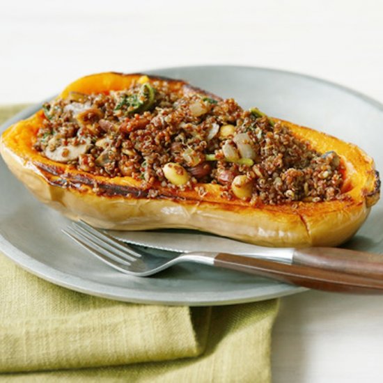 Quinoa Stuffed Butternut Squash