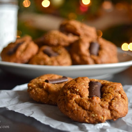 Flourless (Pea)Nut Butter Blossoms