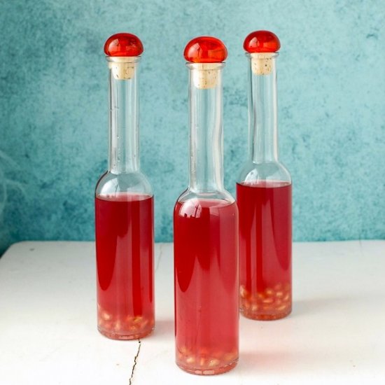 DIY Pomegranate Lime Vodka