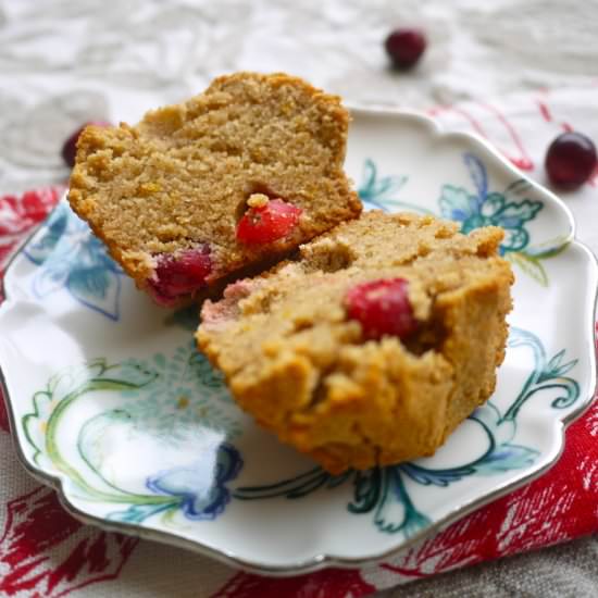 Cranberry Orange Pound Cake Muffins