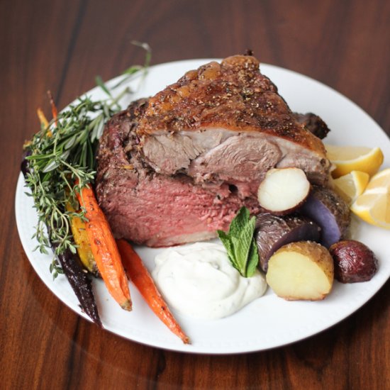 Mediterranean Roasted Leg of Lamb