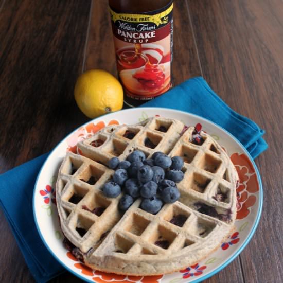 Lemon Blueberry Waffles