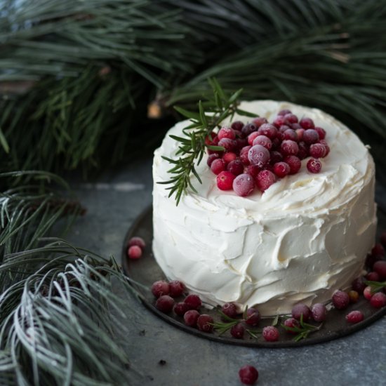 Cranberry White Chocolate Cake