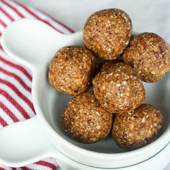 Oatmeal Raisin Cookie Dough Bites