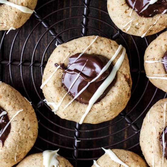 Hazelnut Thumbprint Cookies