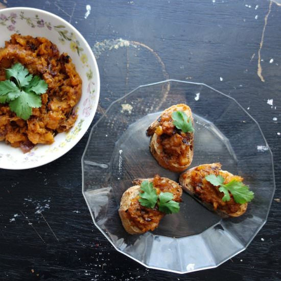 Pumpkin Balsamic Bruschetta