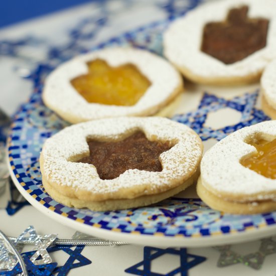 Hanukkah Cookies with Jelly