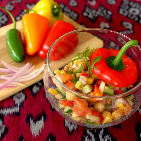 Indian Chick Peas Salad with Mango