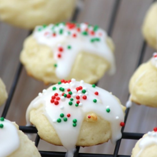 Vanilla Glazed Ricotta Cookies