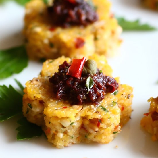 Buckwheat Polenta Fleurettes