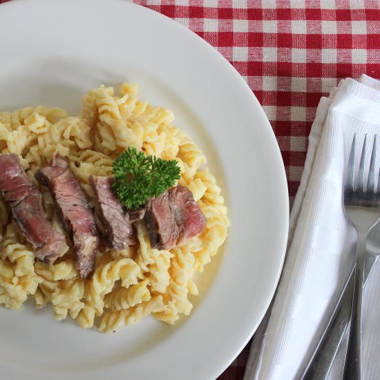 Steak and Cheese Macaroni