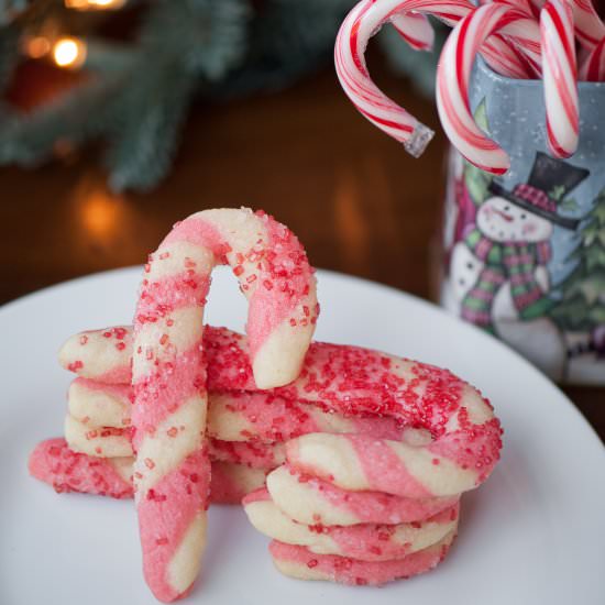 Peppermint Candy Cane Cookies