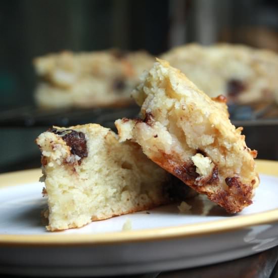 Roasted Pear and Chocolate Scones