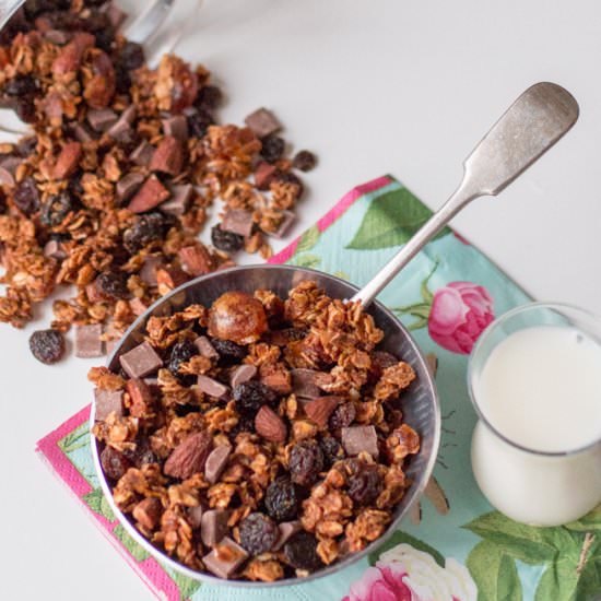 Chocolate Chip Cherry Granola