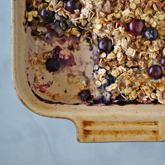 Blueberry & Banana Baked Oatmeal