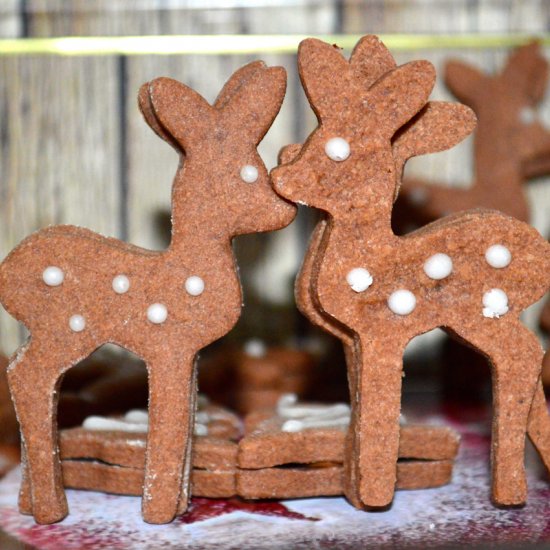 Nougat Bambi Christmas Cookies