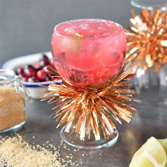 Cranberry Caipirinha