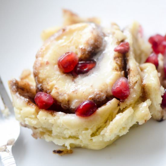 Pomegranate Cinnamon Rolls