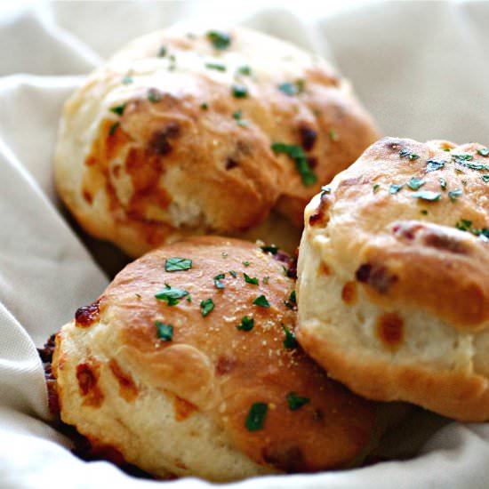 Garlic Cheddar Angel Biscuits